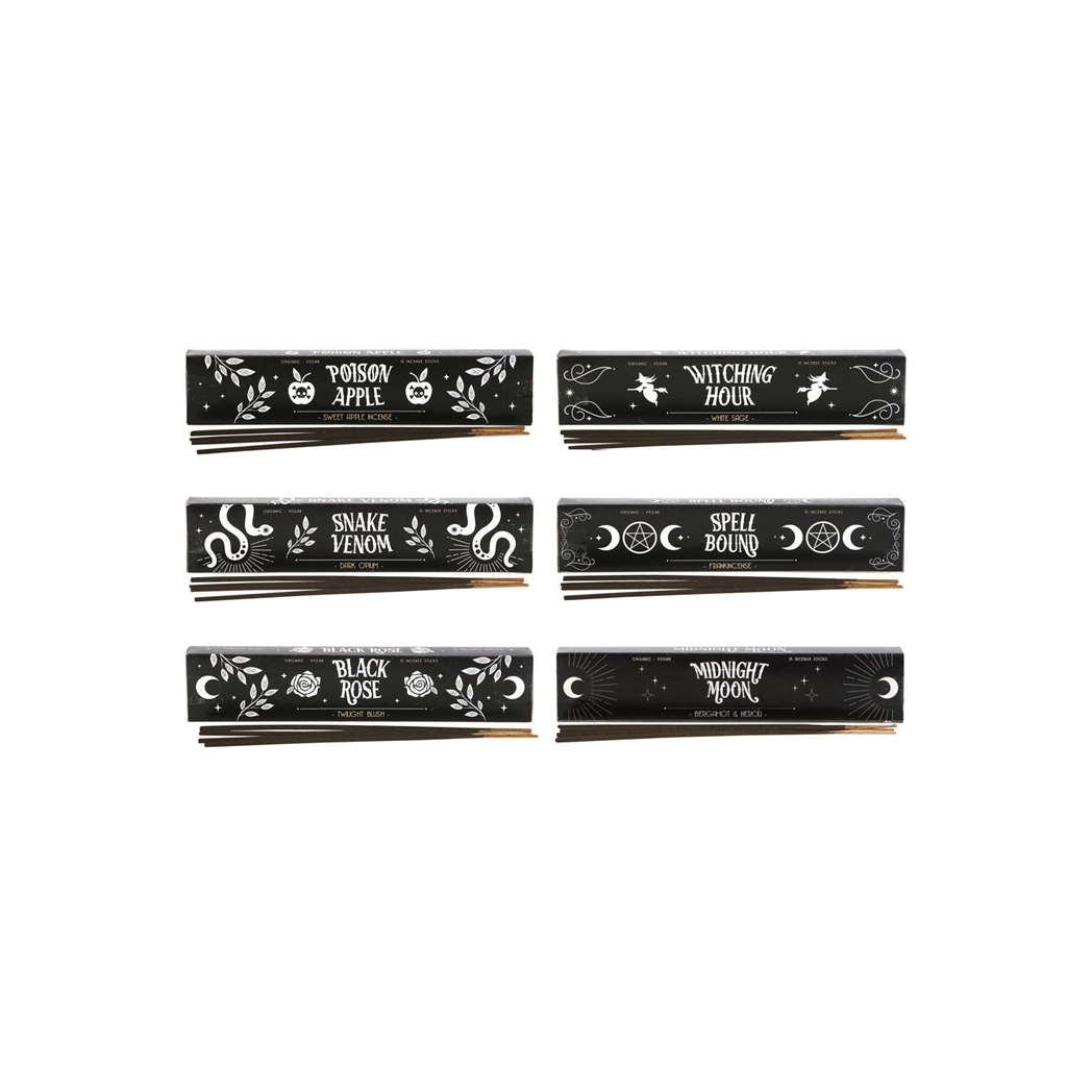Set of 6 Midnight Ritual Incense Sticks