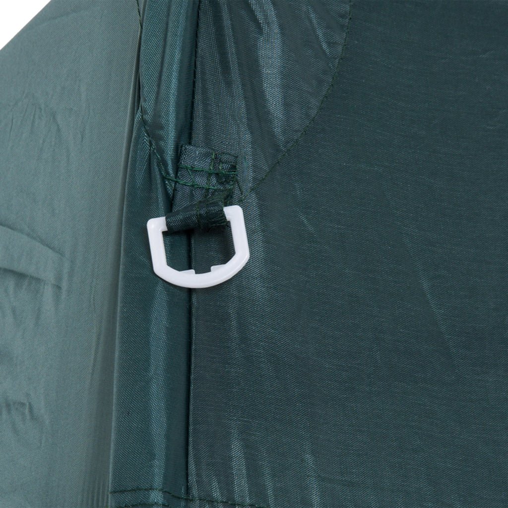 Outsunny 3 M x 3 M Base/ 2.5 M x 2.5 M Top Pop Up Gazebo with Carry Bag, Height Adjustable Slant Leg Party Tent Instant Event Shelter for Garden, Patio, Green