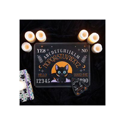 Cute and Creepy Bat Cat Talking Board with Planchette