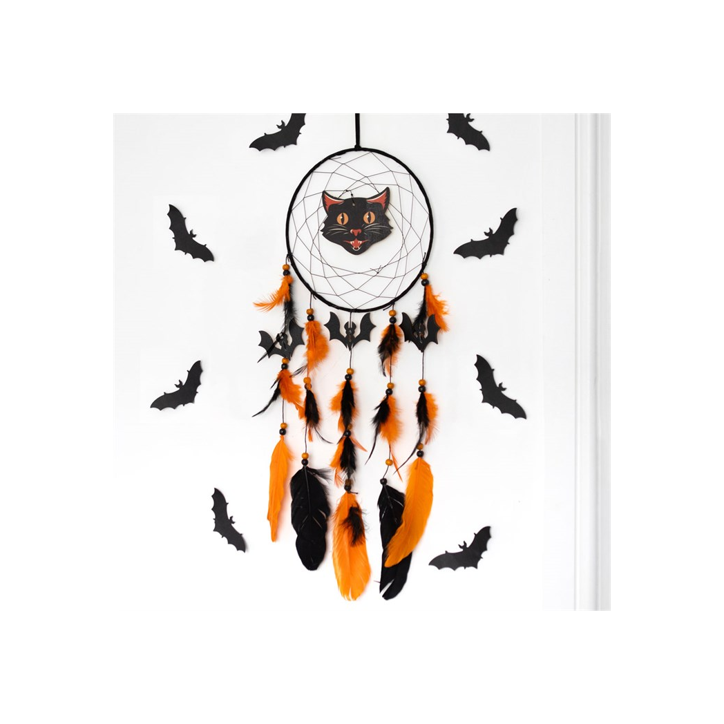 Black Cat Halloween Dreamcatcher