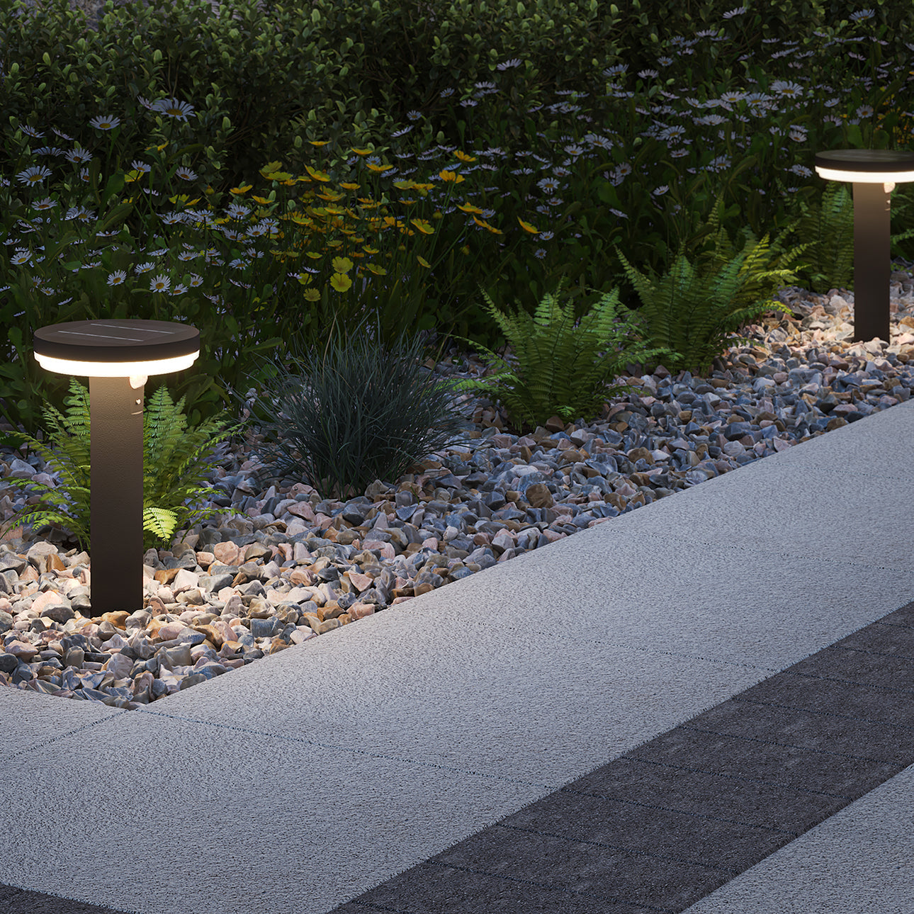 4lite Antheia IP54 Die-Cast Aluminium LED Solar Garden Spike Light with Built in PIR Motion Sensor