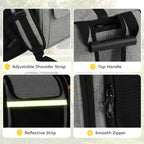 PawHut Dog Carrier Backpack Expandable, Breathable Pet Carrier Bag for Small Puppy Cat with Reflective Strip for Travel Hiking