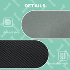 PawHut Outdoor Dog Bed with Removable Canopy, Portable Raised Dog Bed for Camping, Garden & Beach, Water-Resistant UV-Protection Mesh Pet Cot Sun Lounger, for Large Pets, 92 x 76 x 90 cm, Grey