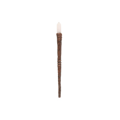 Thin Energy Clearing Aura Quartz Crystal Wand