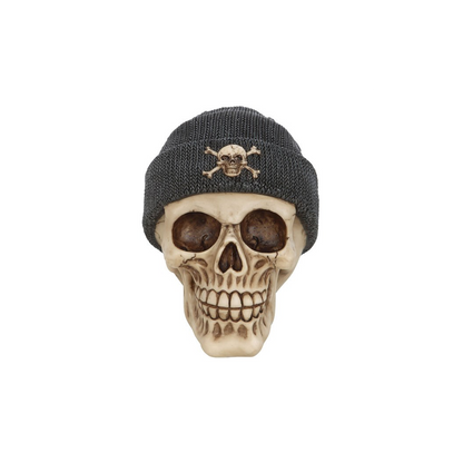 Skull Ornament with Beanie