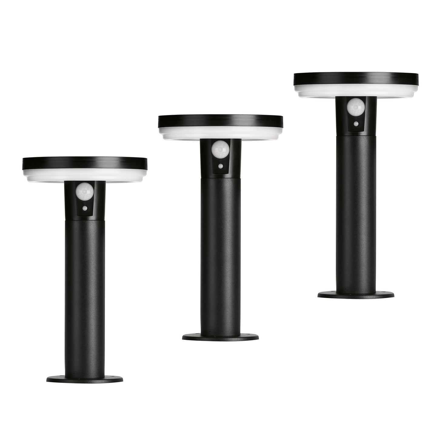 4lite Antheia IP54 Die-Cast Aluminium LED Solar Garden Spike Light with Built in PIR Motion Sensor