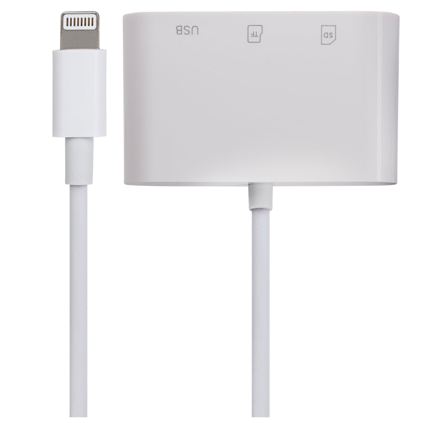 Maplin Lightning Camera Download Adapter SD / MicroSD Card Reader & USB-A Port