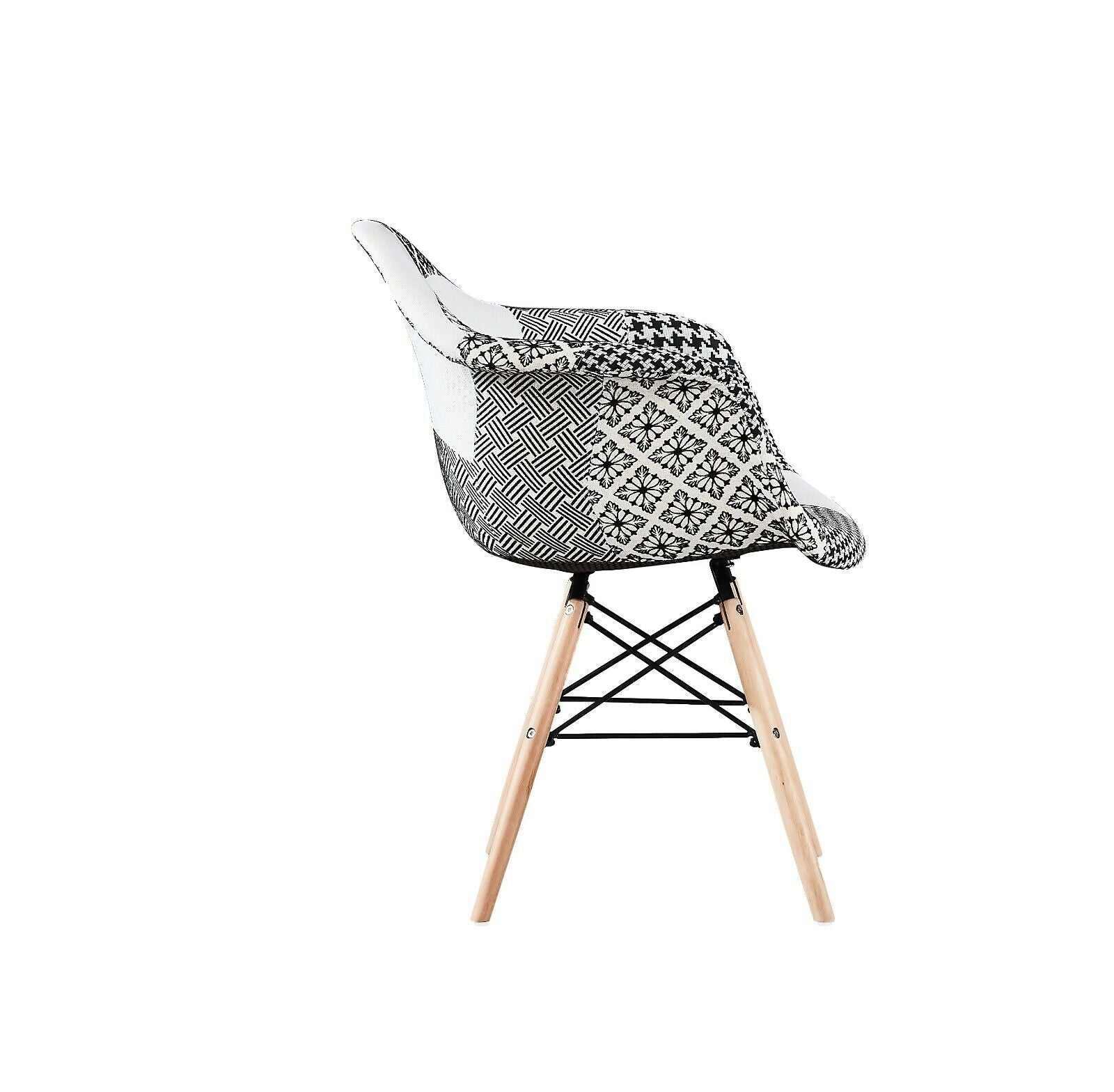 White Halo Dining Set - Patchwork Chair Design