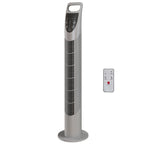Tower Fan Oscillating 3 Speeds 3 Winds 40W w/ RC Timer Quiet - Grey