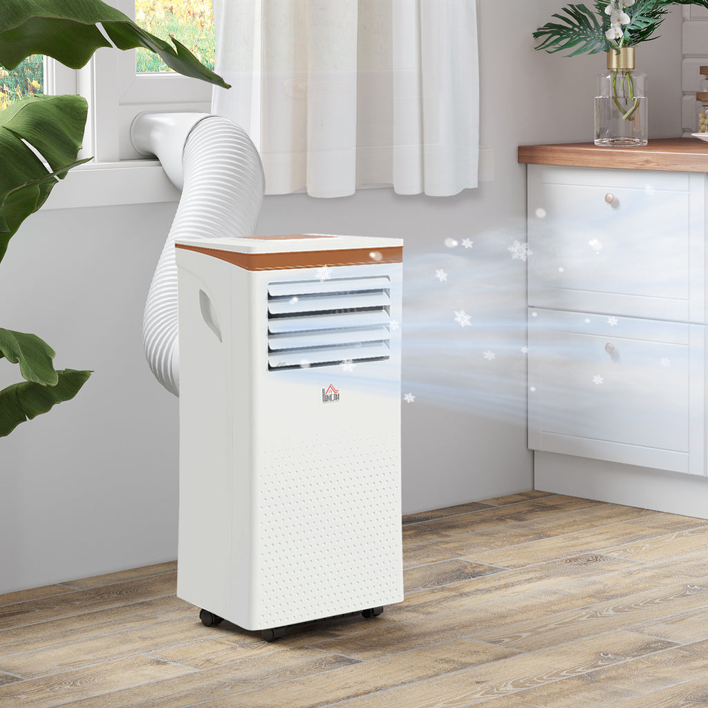 9000 BTU Air Conditioning Unit, 3-in-1 Portable Air Conditioner, Dehumidifier, Cooling Fan with Remote, LED Display, 2 Speeds, 24H Timer, Window Venting Kit, 28m²