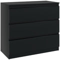 HOMCOM Chest of Three Drawers - Black