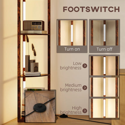 Three-Tier Corner Floor Lamp