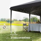 Outsunny 6 x 3 m Pop-Up Steel Frame Gazebo Grey