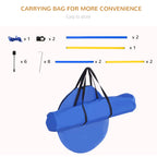 PawHut Pet Agility Training Equipment Dog Play Run Jump Obedience Training Set Adjustable (Poles + Hurdle + Tunnel + Pause Box)