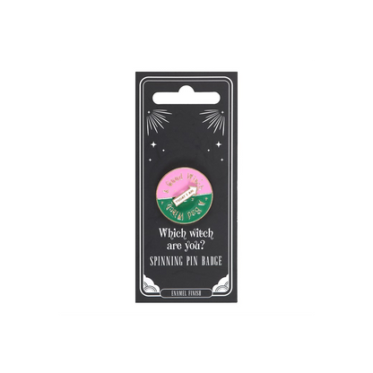 Which Witch Are You Spinning Pin Badge