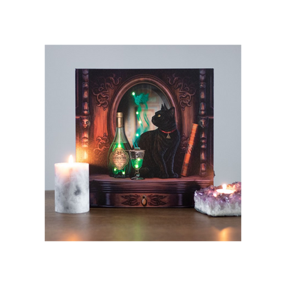 Absinthe Light Up Canvas Plaque by Lisa Parker