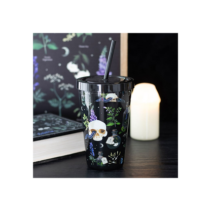 Venom & Vines Print Tumbler with Straw