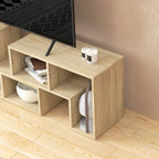 Three-Block Modular TV Stand - Grey Wood-Effect