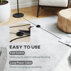 Flower Floor Lamp for Living Room, 3D Printed Modern Standing Lamp with Rose Shade & Foot Switch, Minimalist Tall Pole Lampshade for Bedroom, Office, E27 Holder without Bulb (25W Max), White