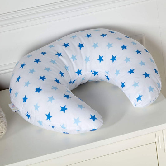 Breast Feeding Maternity Nursing Pillow - Little Star Blue