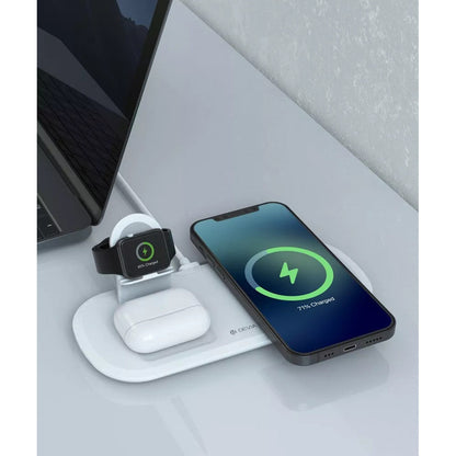 Devia 15W Triple Wireless Magnetic Charging Pad for Apple iPhone, Airpods & Watch