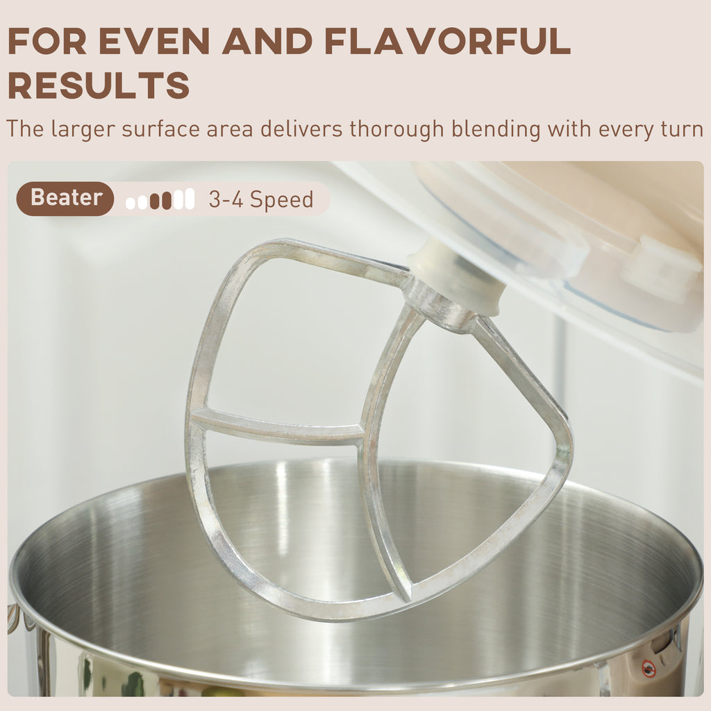 1300W Kitchen Stand Mixer, with Accessories - Beige