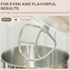 1300W Kitchen Stand Mixer, with Accessories - Beige