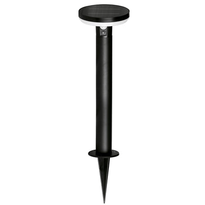 4lite Antheia Solar IP54 Die-Cast Aluminium LED Outdoor Bollard Light with Built in PIR Motion Sensor
