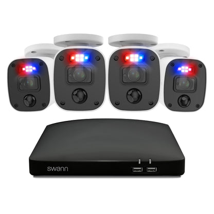 Swann 2K 256GB 8-Channel Wired DVR CCTV Kit with 4 Bullet Cameras