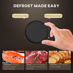 23L 800W Microwave Oven, Digital Solo Microwave with 10 Power Levels, Automatic Defrost, 8 Auto Cook Menus, 60 Minutes Timer, Clock, Easy Clean, Small Black Microwave