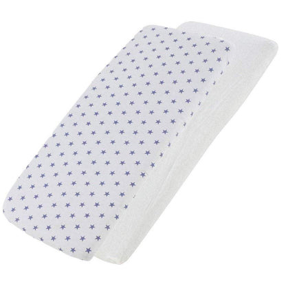 Crib Jersey Fitted Sheets 100% Cotton 40x90cm - Pack Of 2 - Fits All Models