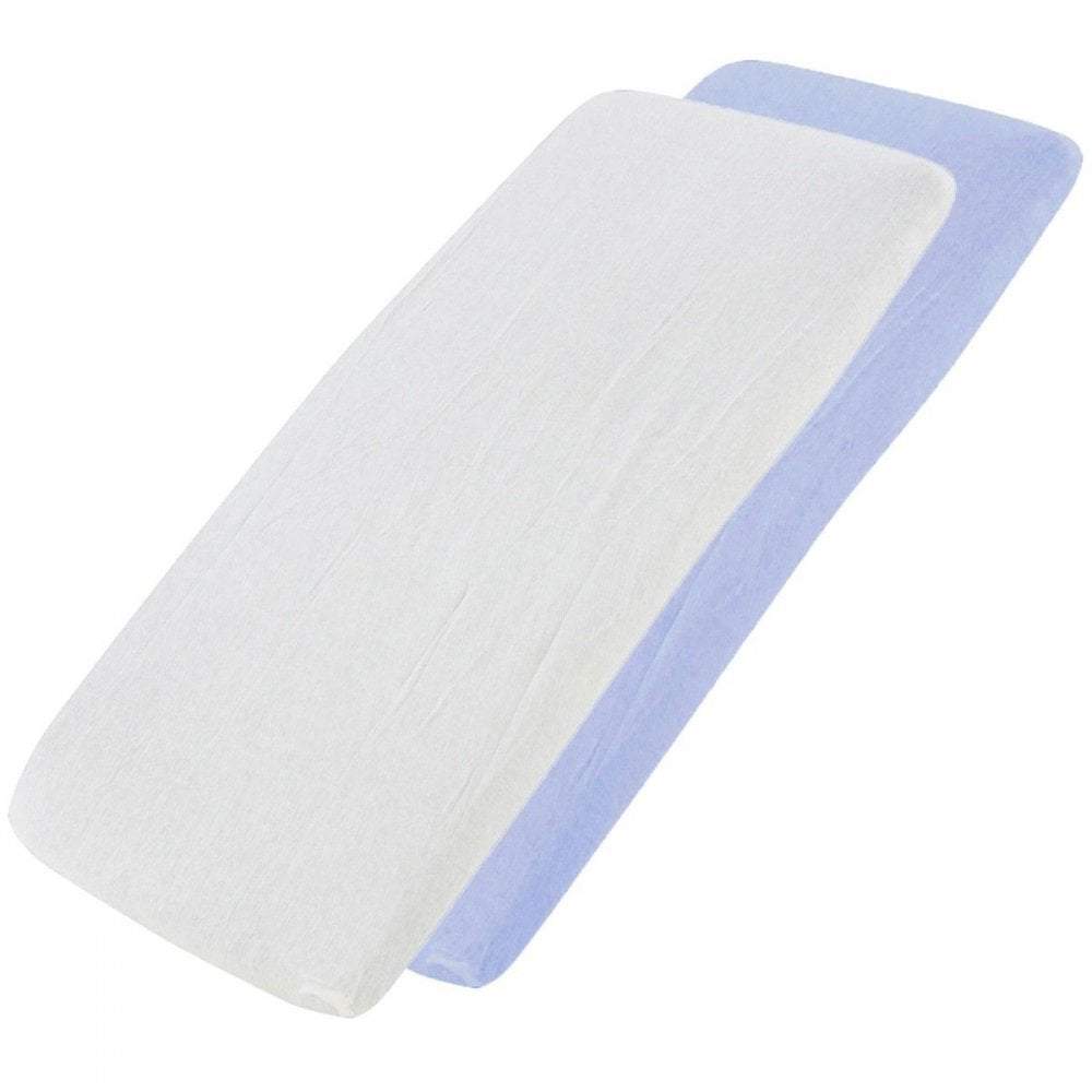 Crib Jersey Fitted Sheets 100% Cotton 40x90cm - Pack Of 4 - Fits All Models