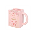 I Love Books Pink Book Shaped Mug