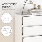 HOMCOM Chest of Drawers, 5-Drawer Storage Cabinets, Modern Dresser, Storage Drawer Unit for Bedroom