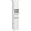 HOMCOM Slim Bathroom Storage Cabinet, with Sensor Lights - White