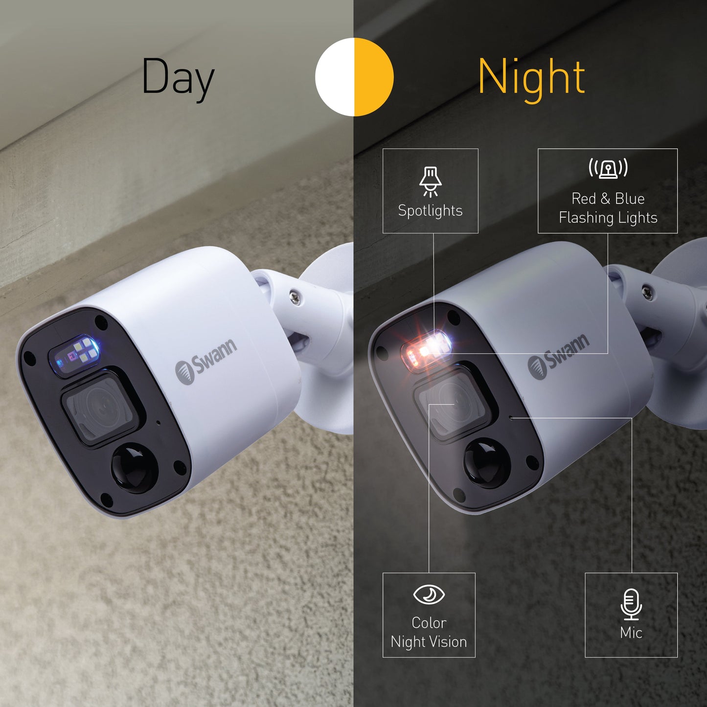 Swann 2K Wired DVR CCTV Add-On Bullet Camera - Pack of 2