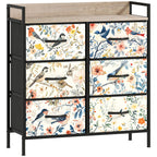 HOMCOM 6-Drawer Chest of Drawers - White