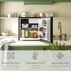 46 Litre Lockable Countertop Fridge - Black