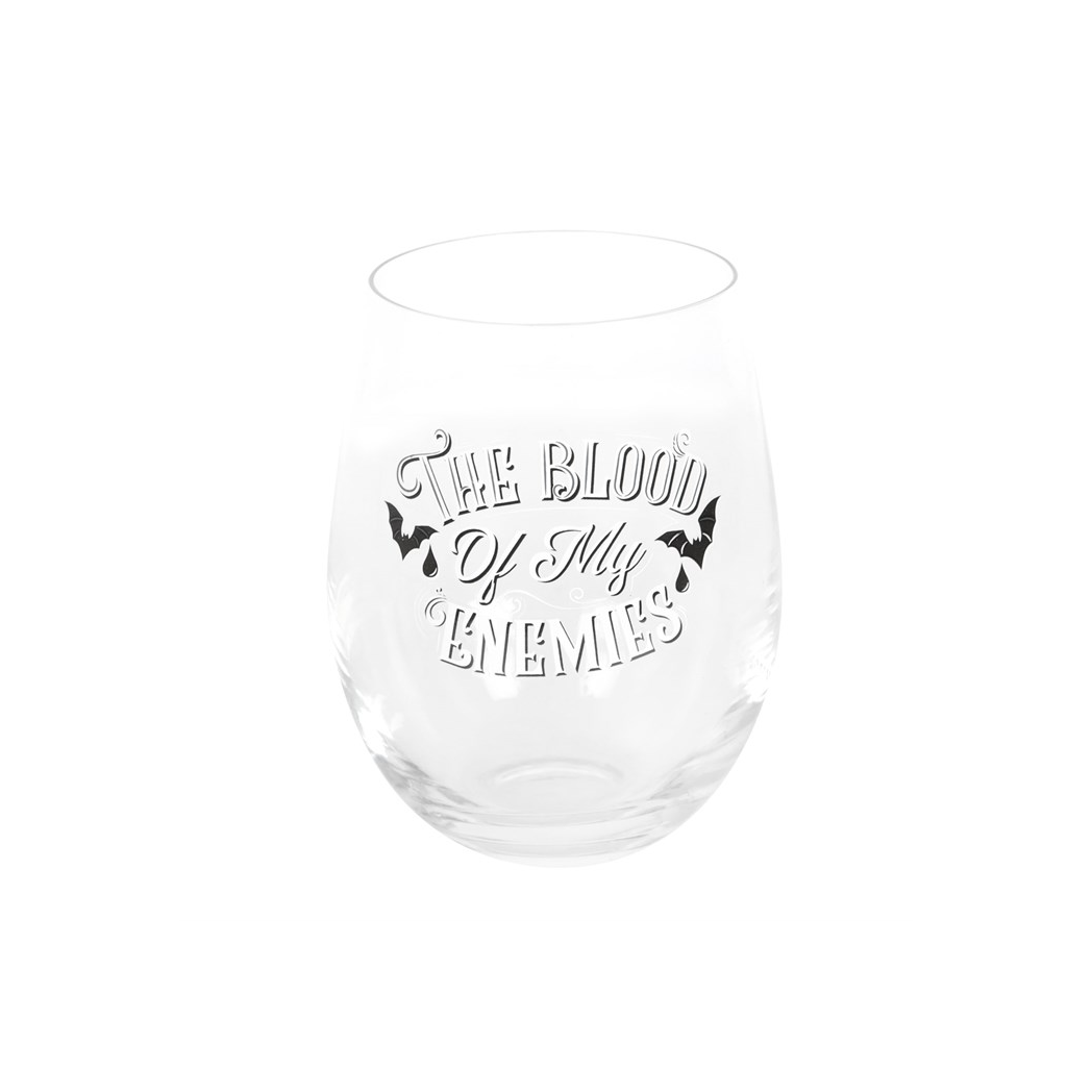 Blood Of My Enemies Stemless Wine Glass