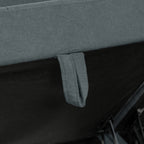 HOMCOM 'L' Shape Modular Sofa, with Storage - Dark Grey