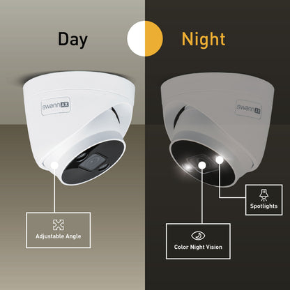 Swann AdvancedX 4K Wired NVR CCTV Add-On Dome Camera