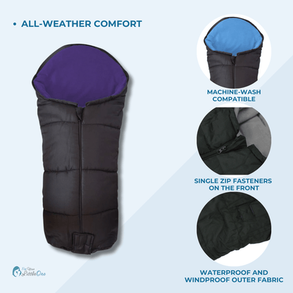 Universal Deluxe Pushchair Footmuff / Cosy Toes - Fits All Pushchairs / Prams And Buggies