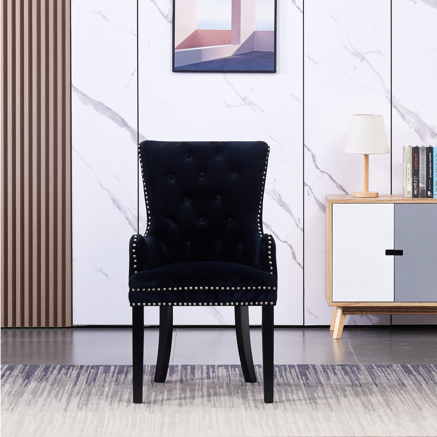Windsor LUX Velvet Dining Chair (with armrests)