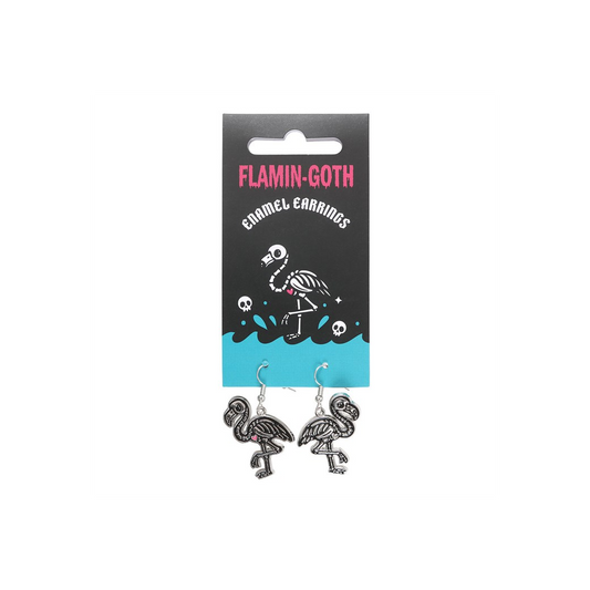 Flamin-goth Enamel Dangle Earrings