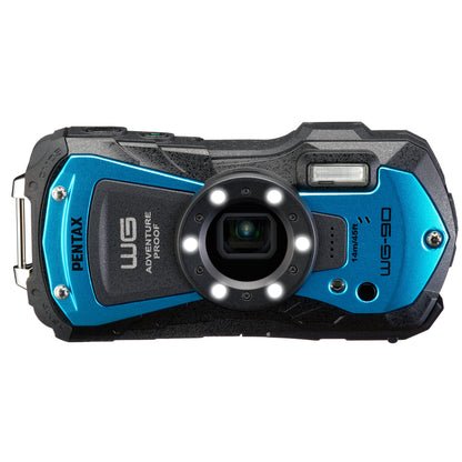 Pentax WG-90 16MP 5x Zoom Tough Compact Camera - Blue