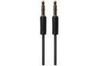 Maplin 3.5mm Aux Stereo 3-Pole Jack Plug to 3.5mm 3-Pole Jack Plug Cable - Black, 3m