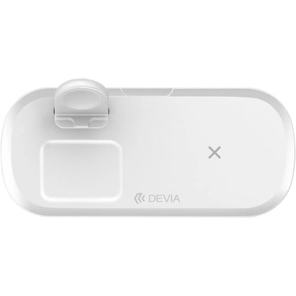 Devia 15W Triple Wireless Magnetic Charging Pad for Apple iPhone, Airpods & Watch