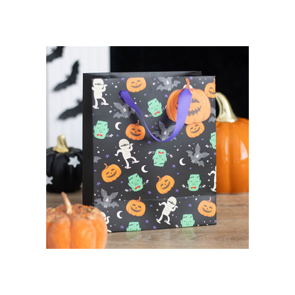 23cm Medium Monster Mash Print Gift Bag