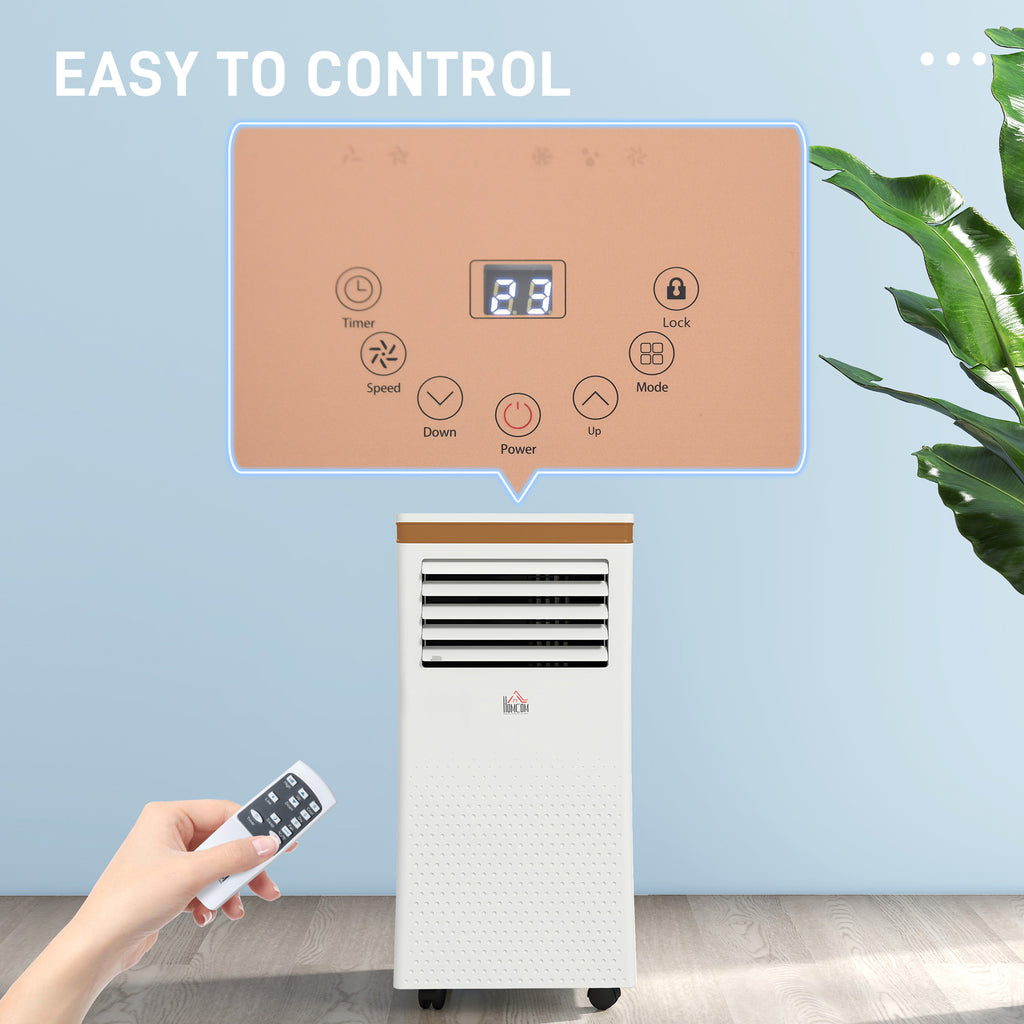Portable Air Conditioner 10000 BTU, 4-in-1 Air Conditioning Unit with Cooling, Fan, 19.2L/Day Dehumidifier & Sleep Mode, LED Display, Remote Control, 24H Timer, Window Kit for Rooms up to 30?