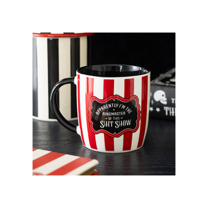 Red Striped Ringmaster Mug